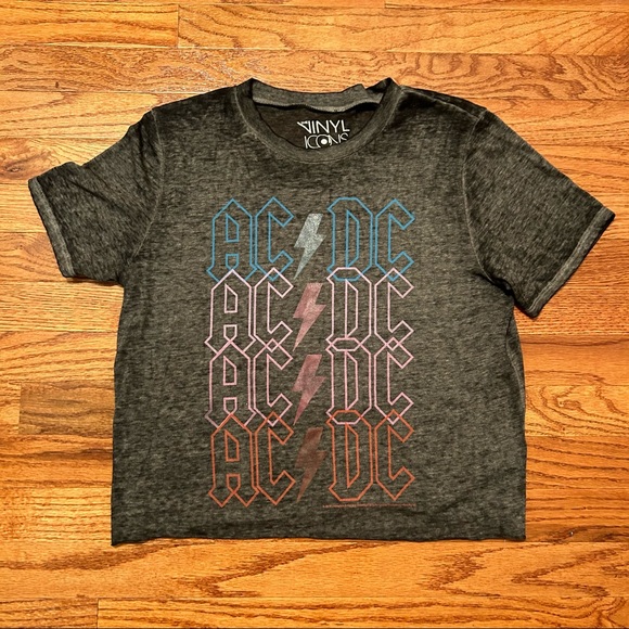 The Vinyl Icons | Tops | The Vinyl Icons Ac Dc Crop Size M Graphic T ...